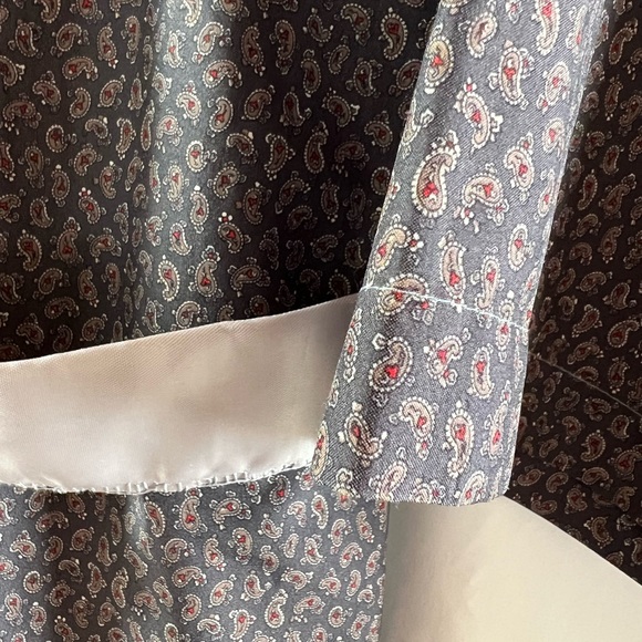 Vintage Christian Dior Monsieur 1980 Paisley Robe - Picture 4 of 6